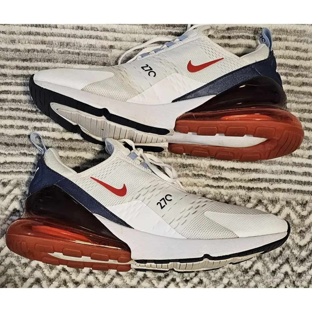 Nike Air Max 270 USA White Navy Chile Red Men's Size 11.5 DJ5172-100